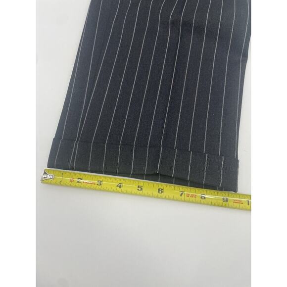 Ralph Lauren Purple Label 3 Piece Suit Black Wool Stripe 42L Jacket Vest 36 Pant - Picture 15 of 16